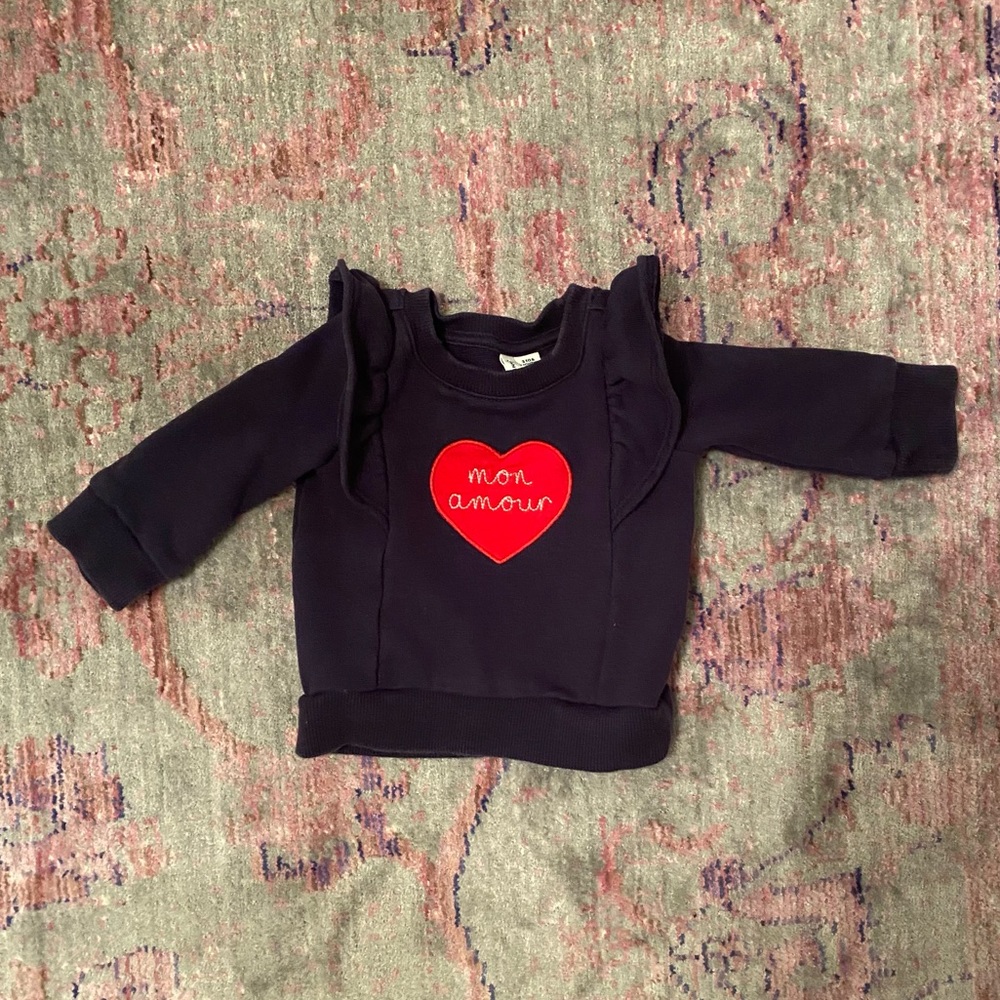 Janie and Jack ruffle sweatshirt